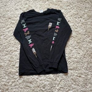 Ripndip Black Long Sleeve Tee. Size S.